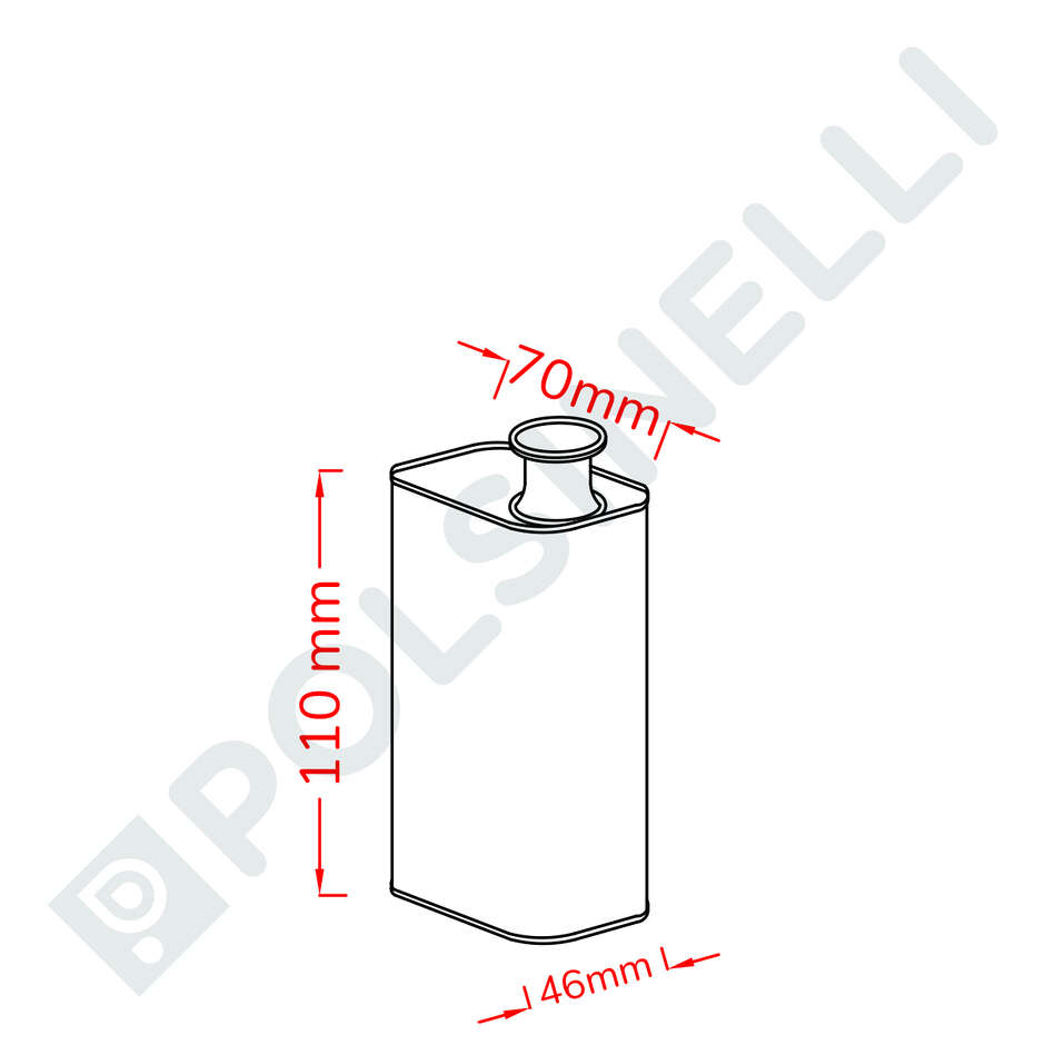 0.25 L olive oil tin can (32 pieces)