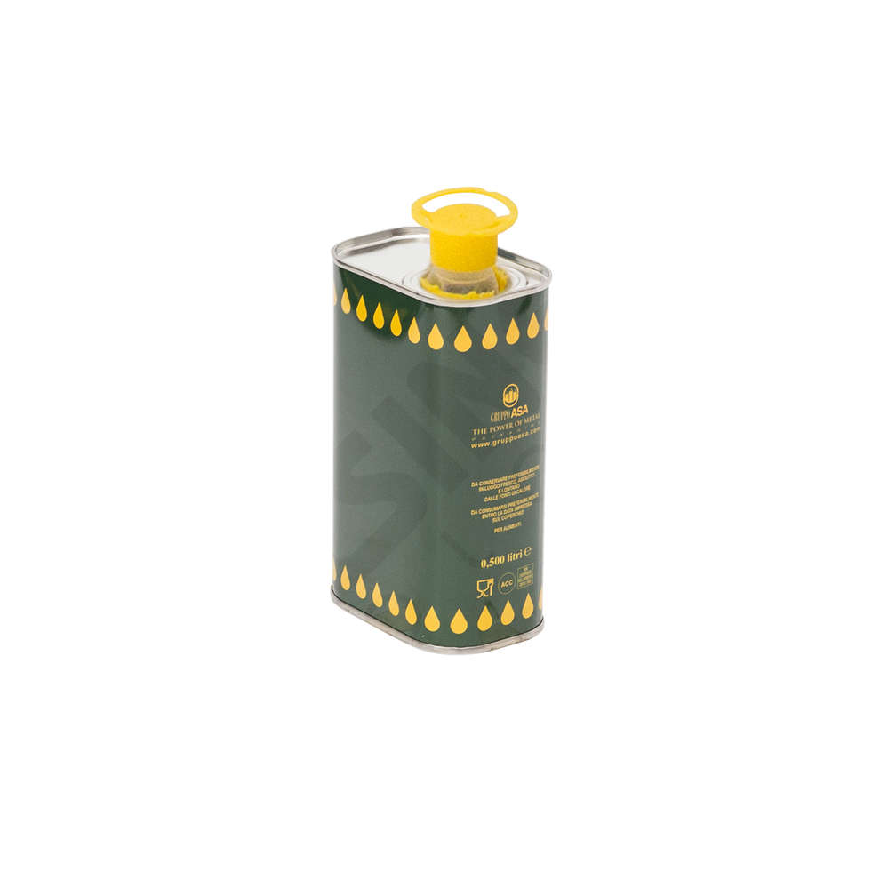 0.5 L olive oil tin can (28 pieces) Olive oil | Polsinelli Enologia