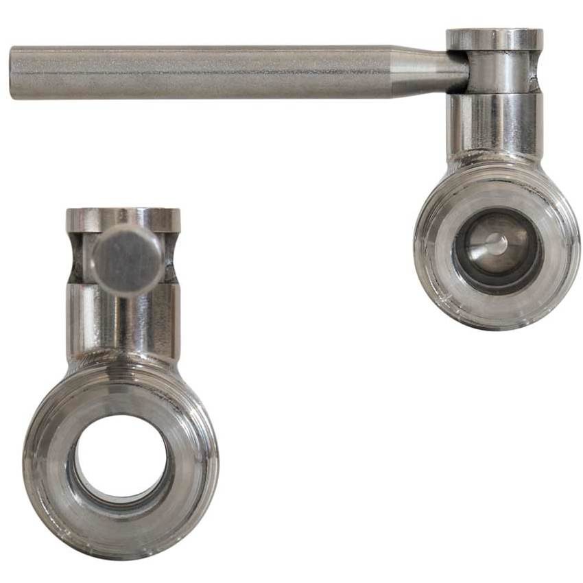 1/2" x 3/4" stainless steel ball valve M/M