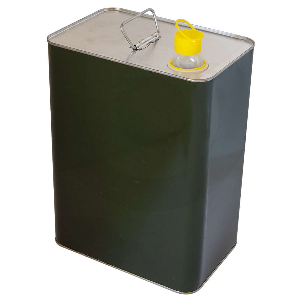 10 L dark green olive oil tin (4 pieces)