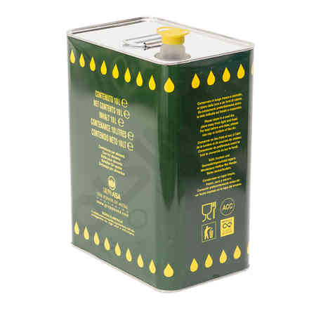 5 L olive oil tin can (12 pieces) Olive oil | Polsinelli Enologia