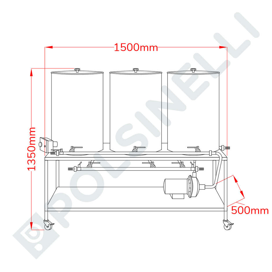 100 CIP Washing system  with Resistance heater