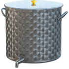 100 L Edelstahl Topf mit Hahn