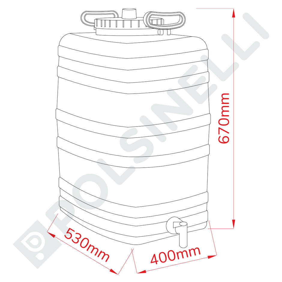 100 L Plastic Food Drum
