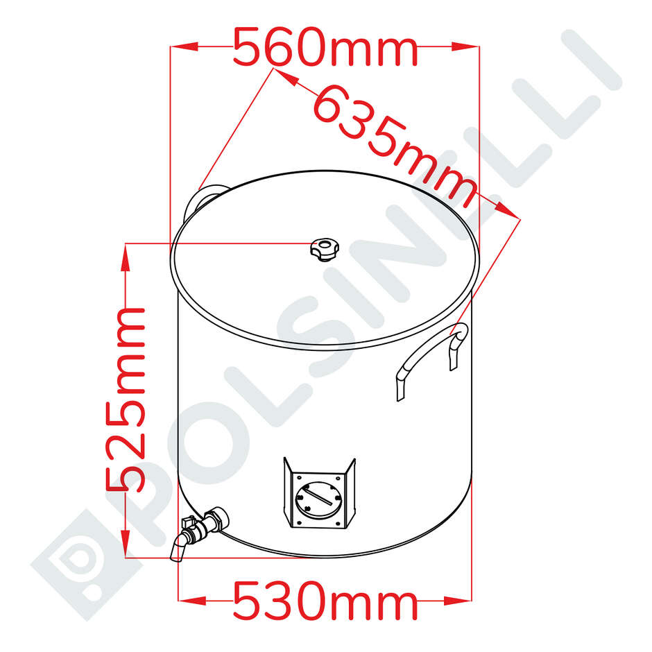 Olla para la producción de cerveza 100 L