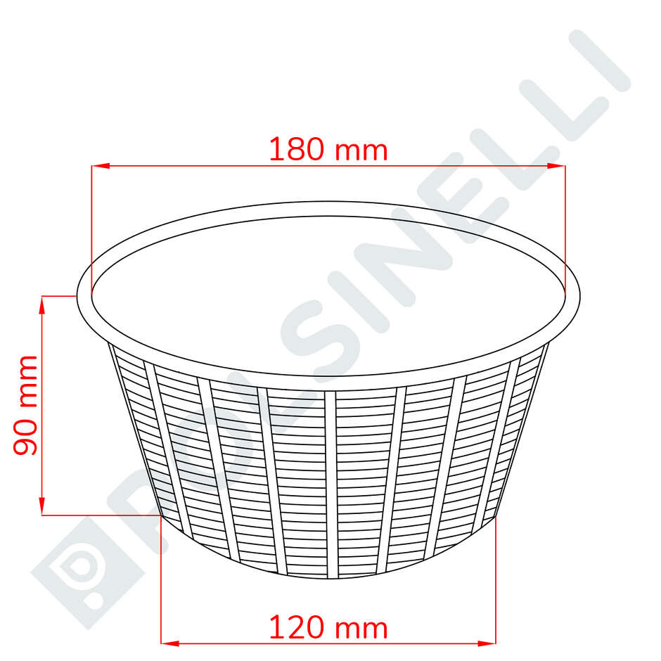 1000 gr cheese/whey cheese mould
