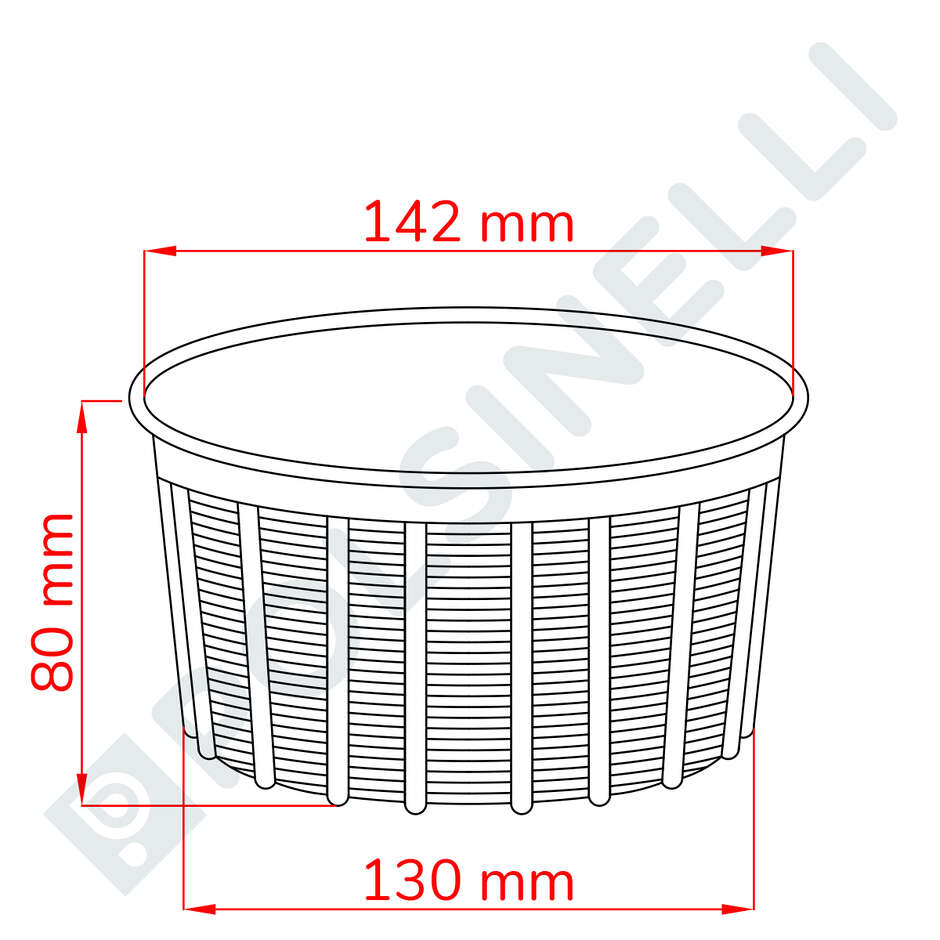 1000 gr cheese/whey cheese mould