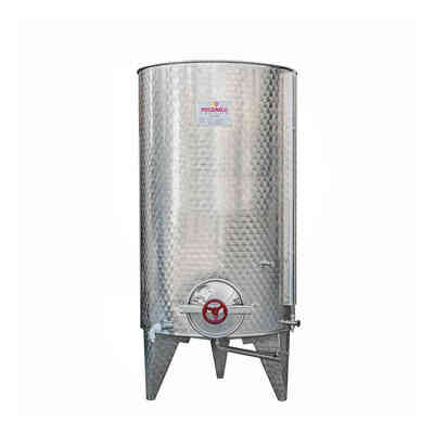 1000 L Stainless Steel Cone Bottom Tank with Air Floating lid and ∅300 Manhole