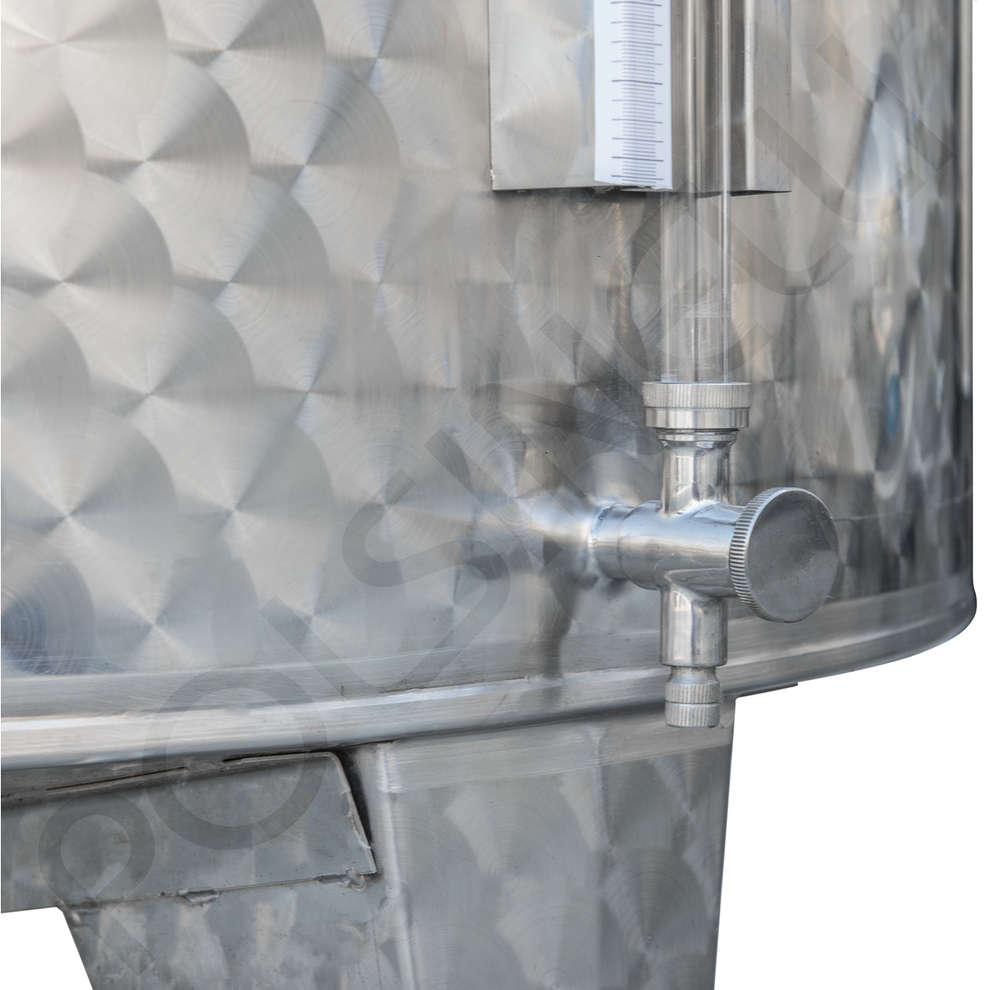 1000 L Stainless Steel Storage Tank Ø930 with Conical Bottom and Ø300 Manhole