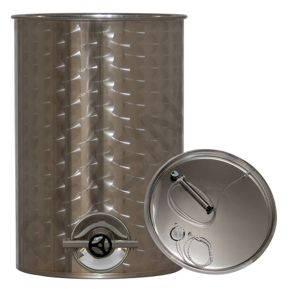1000 L stainless steel wine tank with air floating lid and manhole