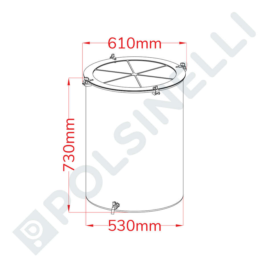 150 L stainless steel Kombucha fermenter