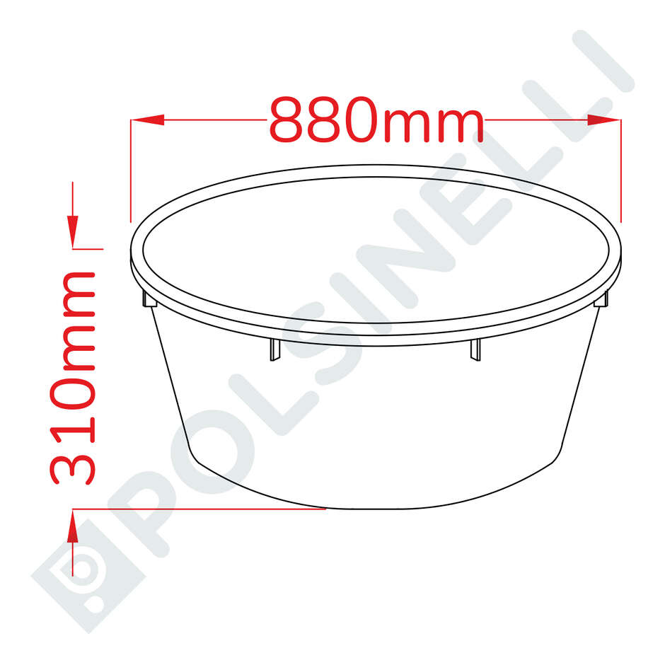 150 L Wine Marc Plastic Tub