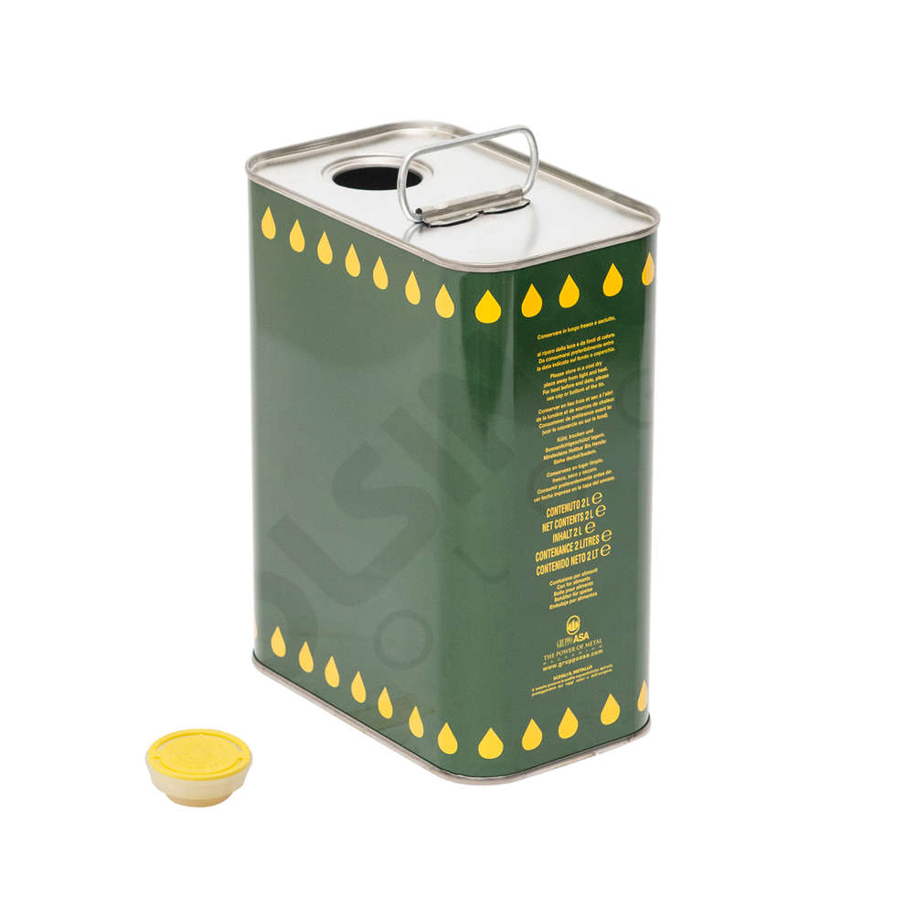 2 L olive oil tin can (616 pieces) Olive oil | Polsinelli Enologia