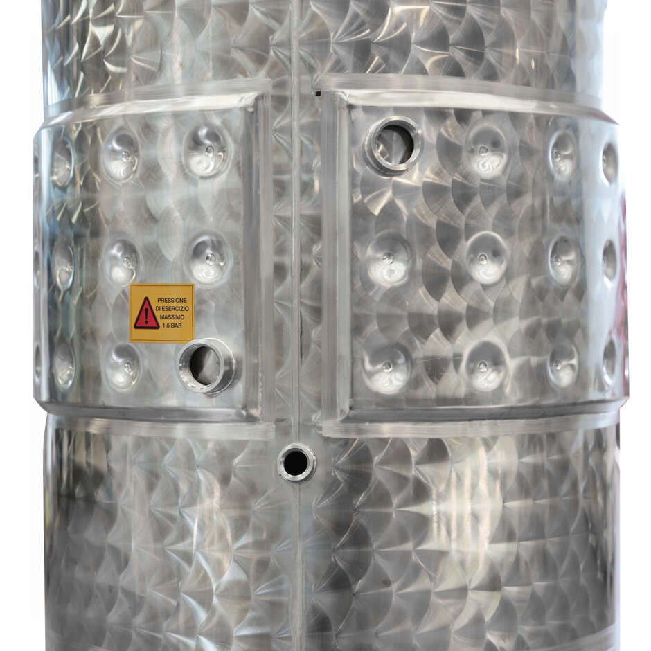 200 L Edelstahl-Kegeltank 10° für Weinherstellung mit Kühlung
