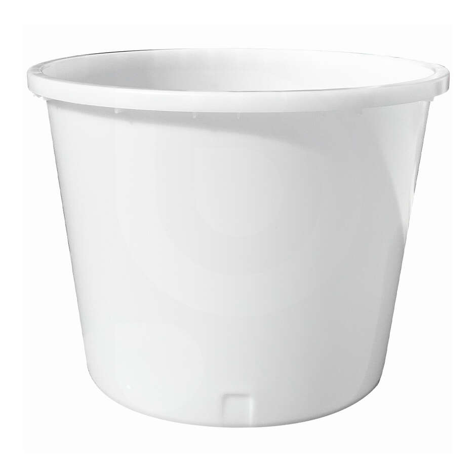 230 L white plastic tub for dairies