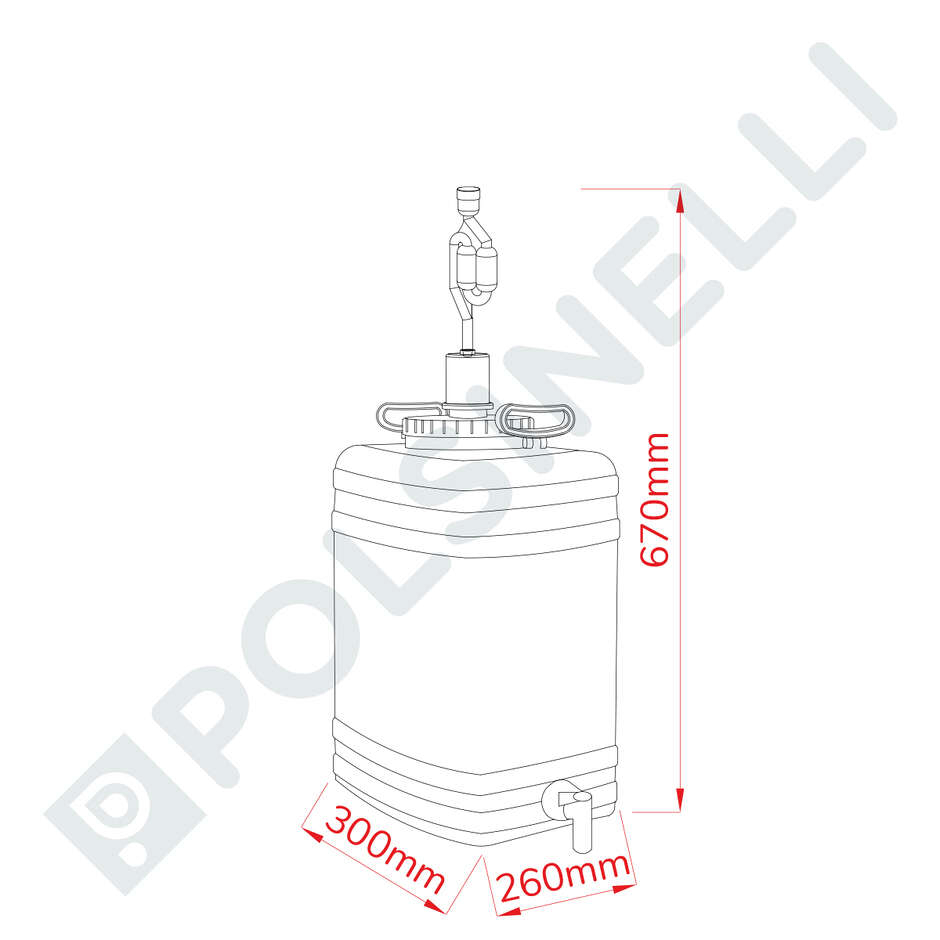 25 L Fermenter Plastic Drum