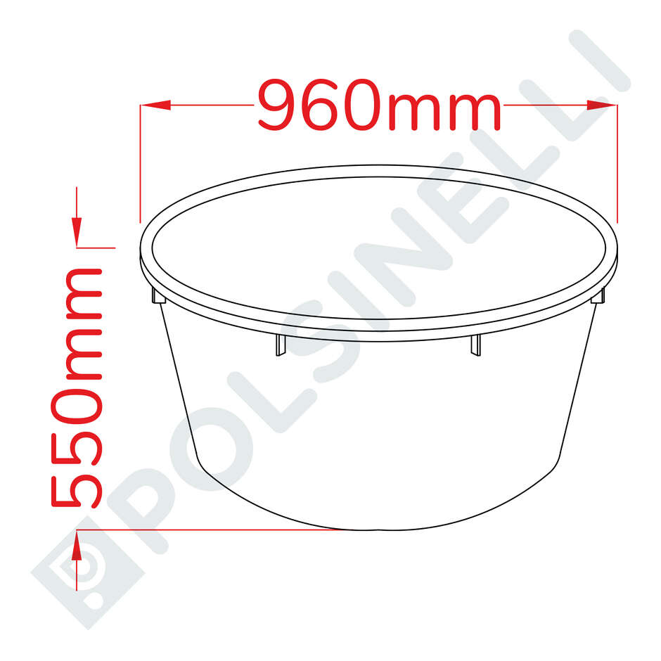 285 L Wine Marc Plastic Tub