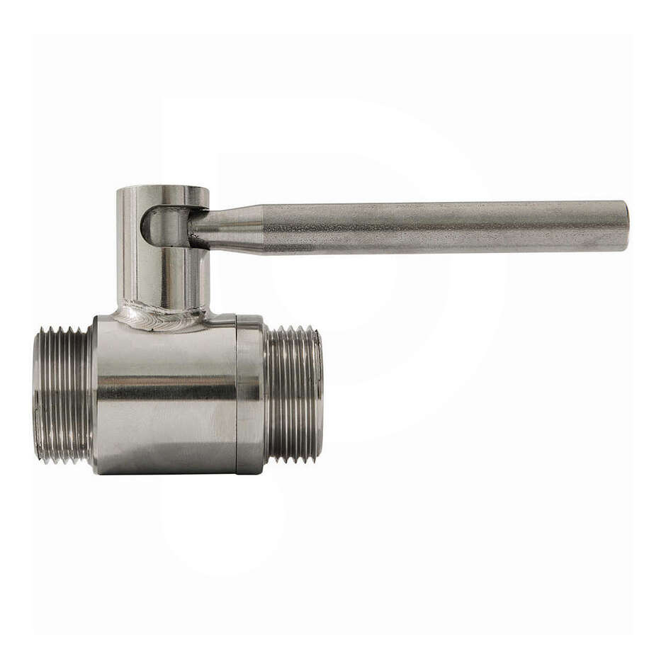 3 4 M X 3 4 M DN20 Stainless Steel Ball Valve Beer Polsinelli Enologia   3 4 M X 3 4 M Dn20 Stainless Steel Ball Valve 5133 