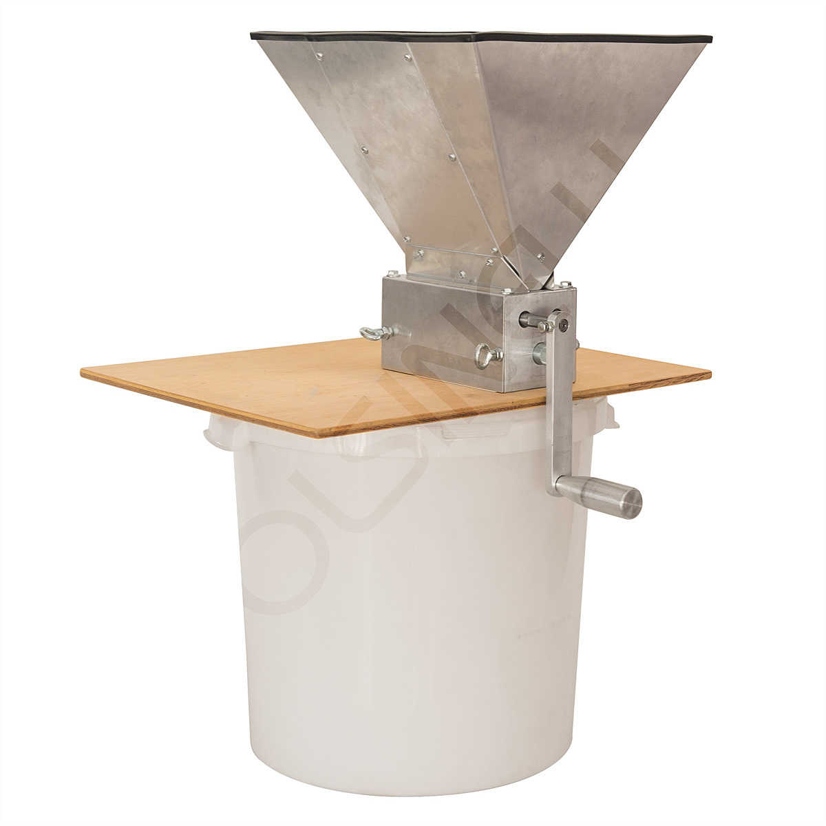 Elektrische Getreidemühle 220V 60W - Edelstahl Kornquetsche Mit 4L Trichter Für Malz & Getreide