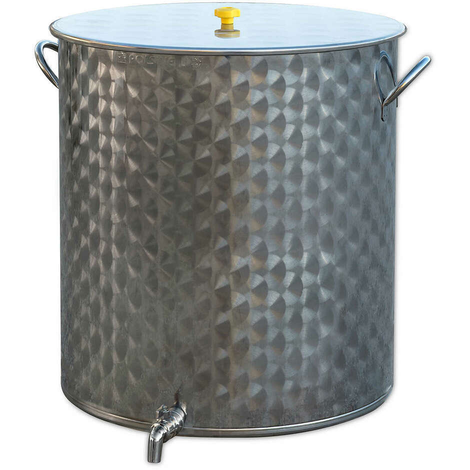 300 L Edelstahl Topf mit Hahn 