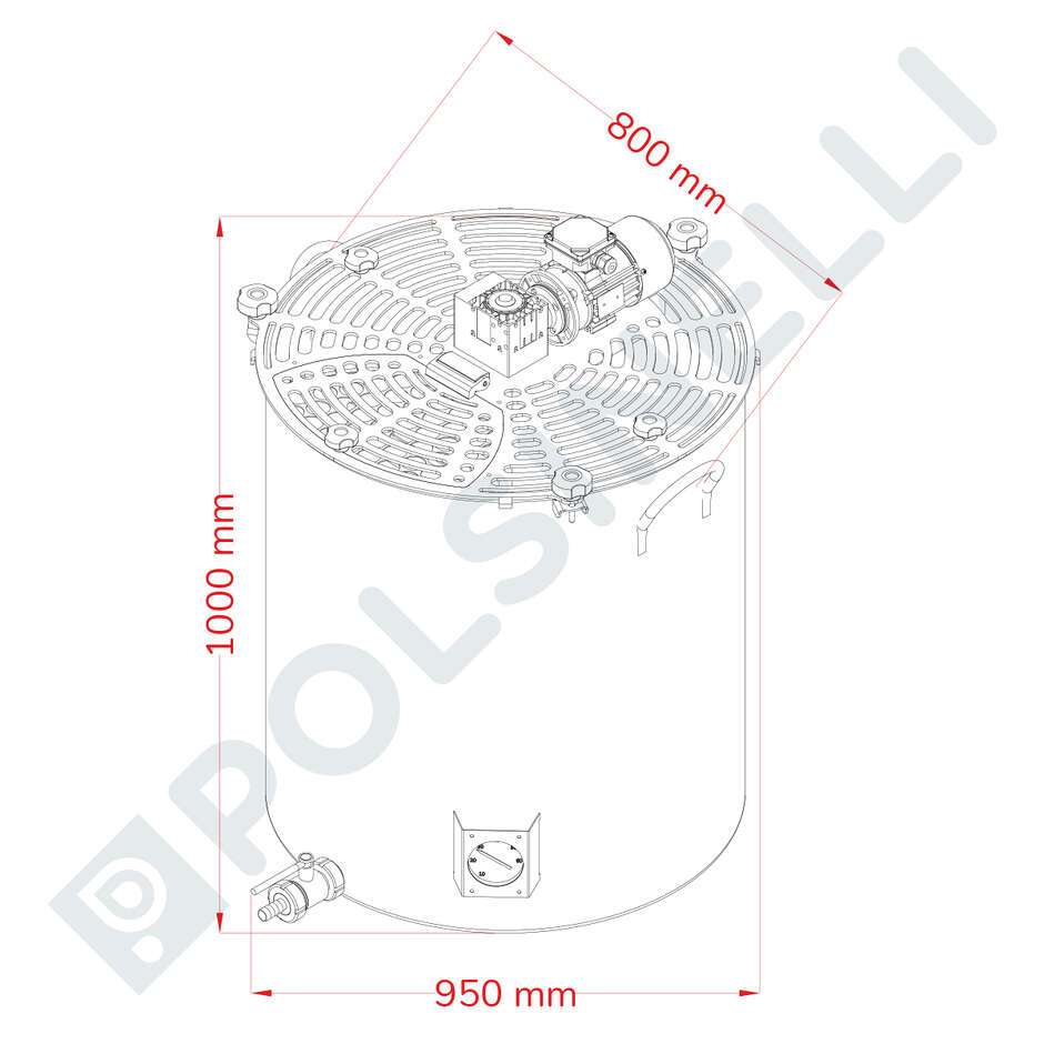 300 L motorisierter Balsamessigtopf