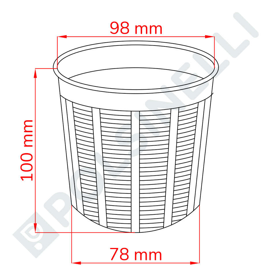 400-500 g cheese/whey cheese mould