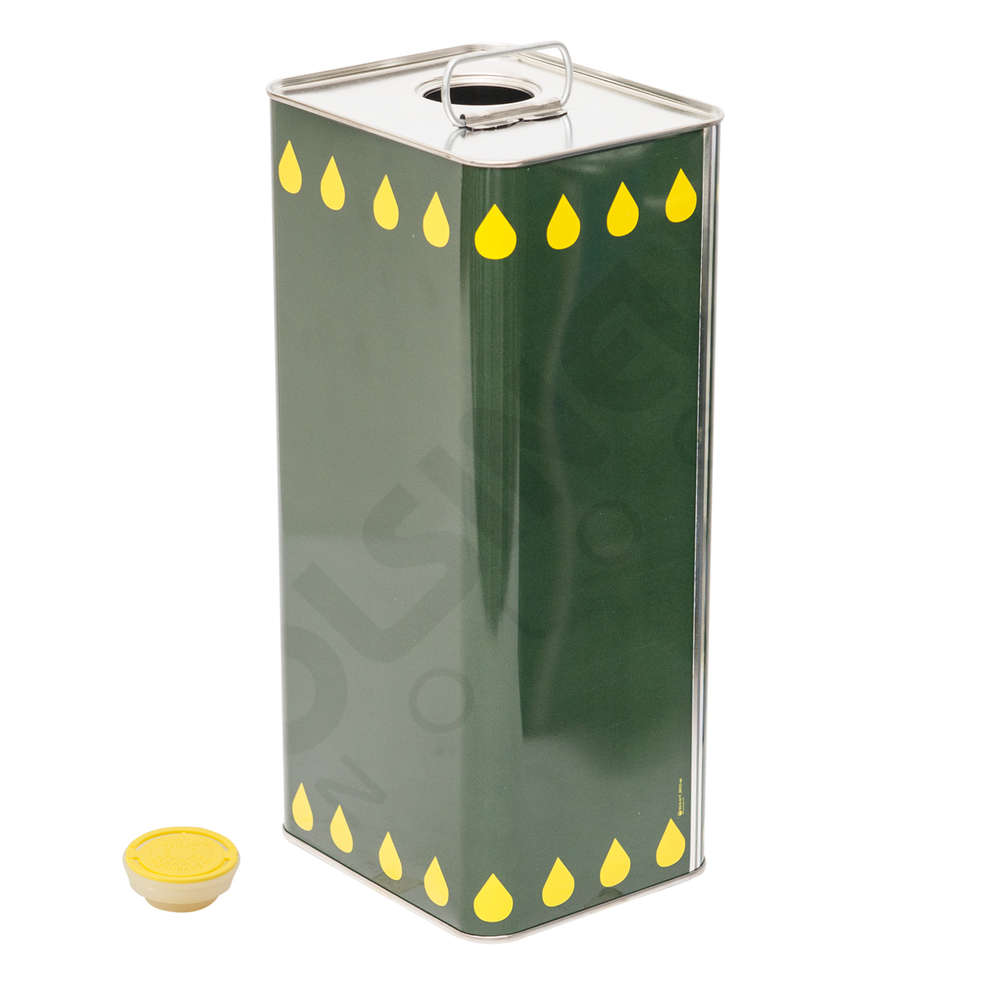 5 L olive oil tin can (12 pieces) Olive oil | Polsinelli Enologia