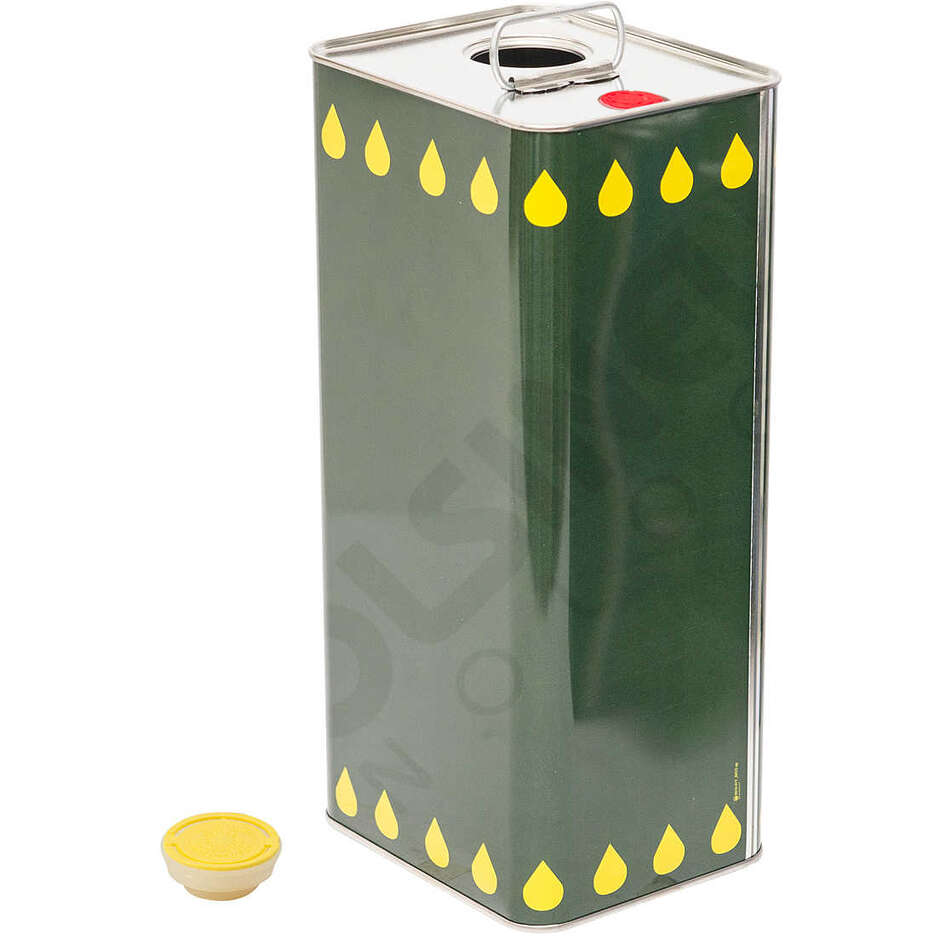 5 L olive oil tin can with red breather cap (12 pieces)
