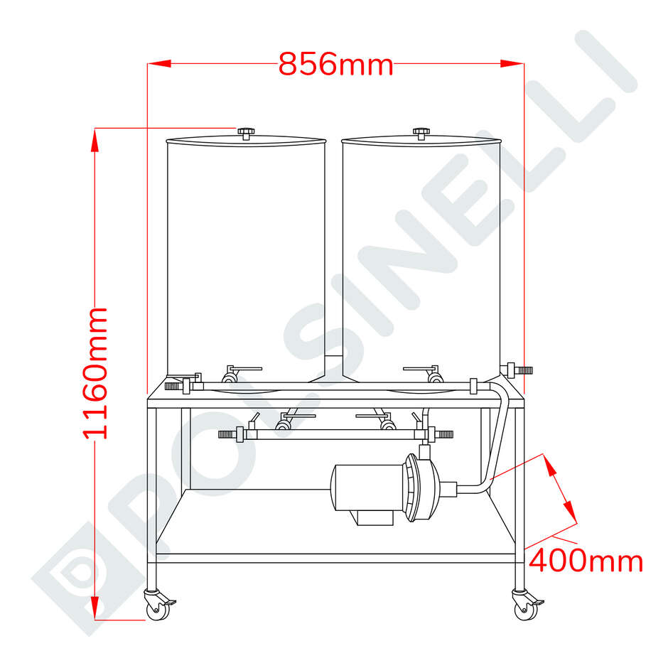 50 CIP Washing system - 2 Tanks