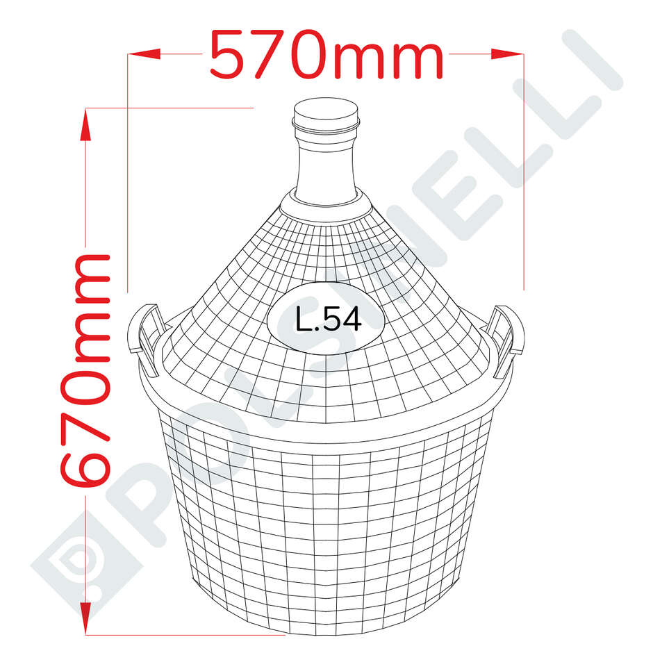 54 litre demijohn