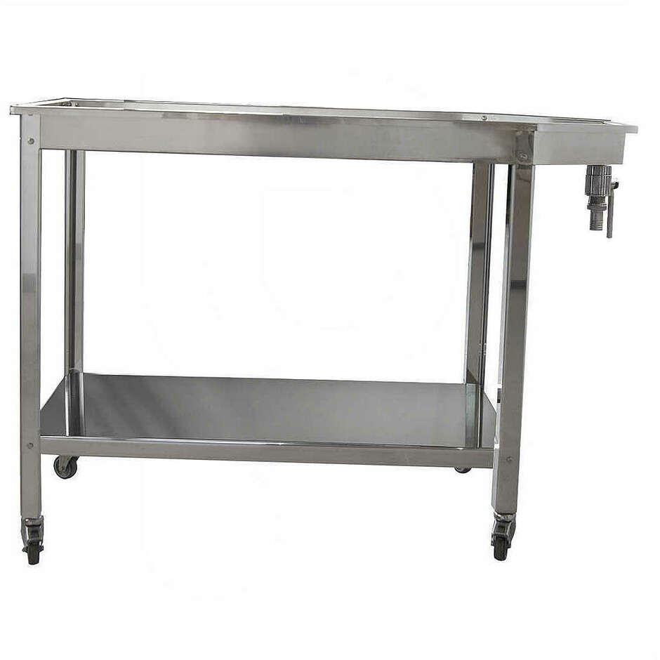 Abtropftisch aus Edelstahl 1000X500 mit Regal