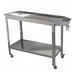 Abtropftisch aus Edelstahl 1200X500 mit Regal