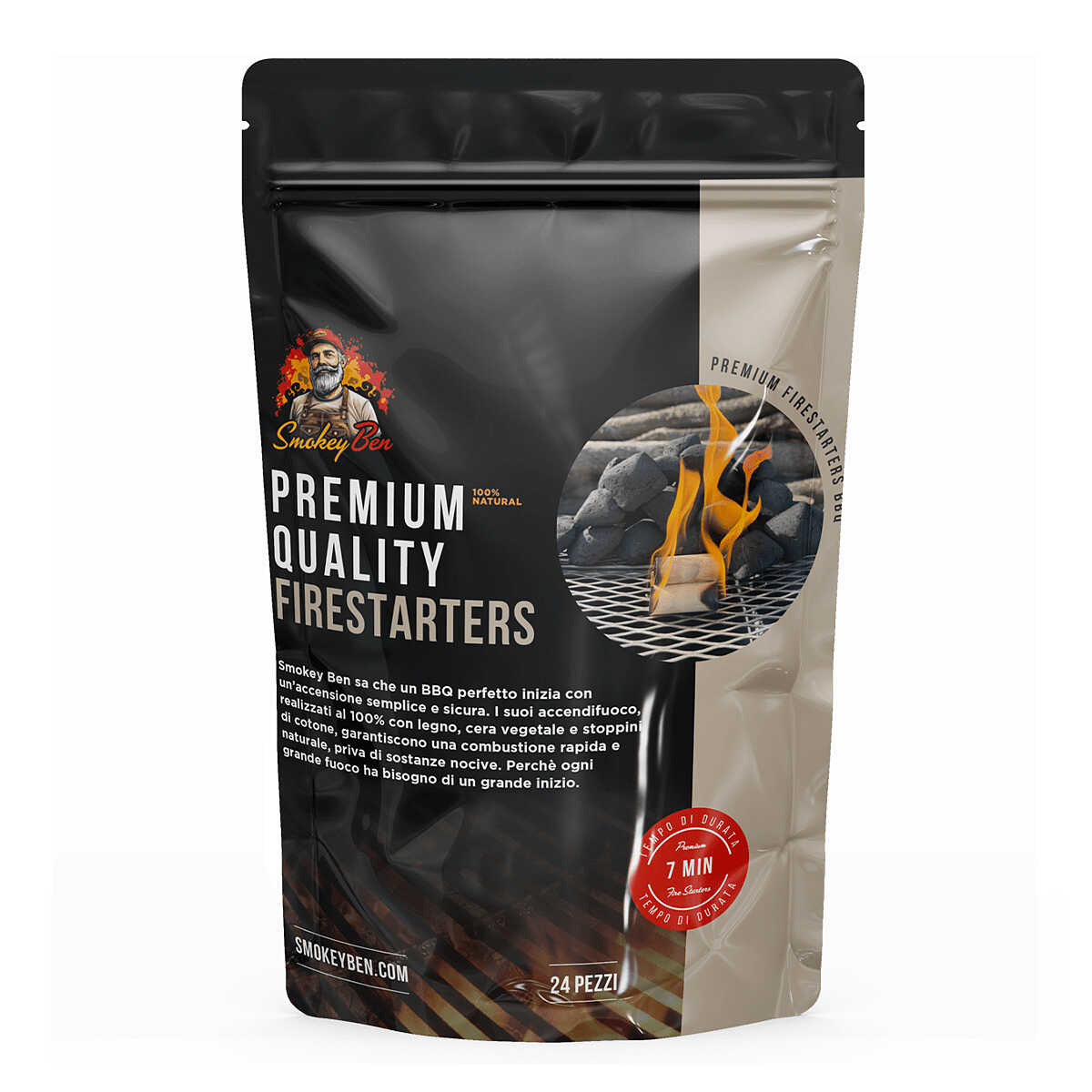 Cubi Accendifuoco Starwax - 64 Pezzi, Combustione 10 Minuti, PEFC