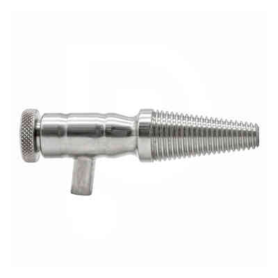 Acier du robinet dégustation de vin mini-cheville en bois