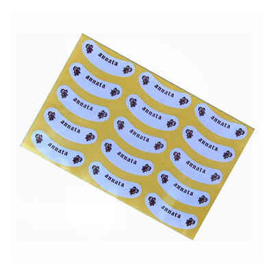 Adhesive half moon shaped label (300 pcs)