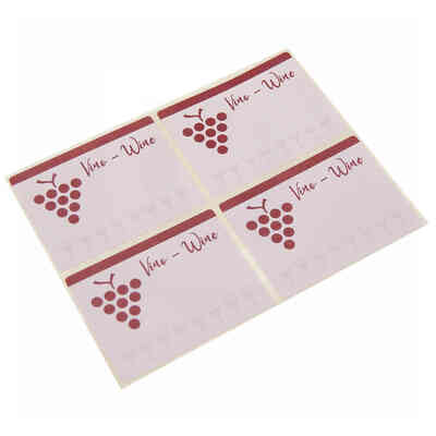 Adhesive label for wine bottles with Grape (100 pcs)