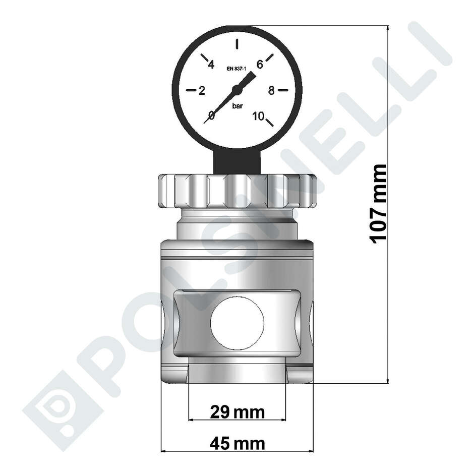Afrómetro AL tapón corona 29 mm
