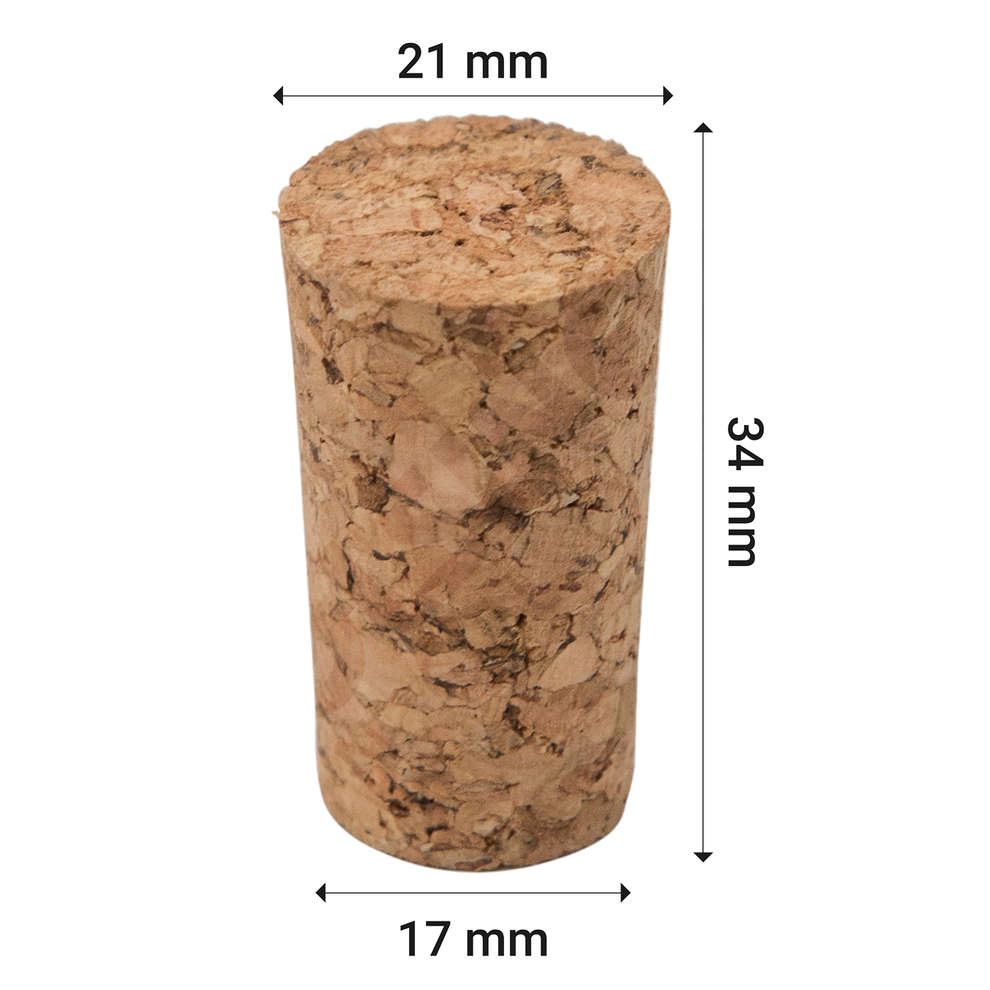 Agglomerated cork 17 X 21 X 34 (100 pieces)
