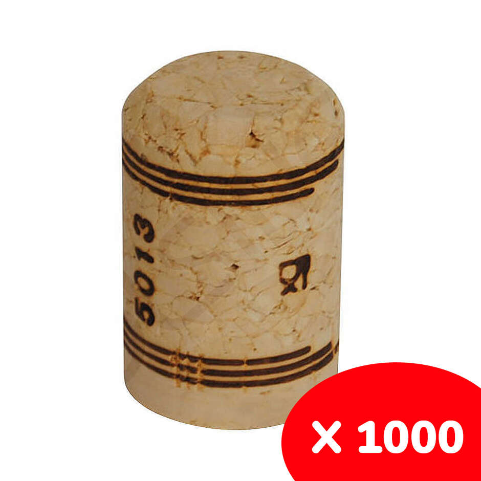 Aglomerado de tapón de corcho spumantino 26,5x42 (1000 unidades)