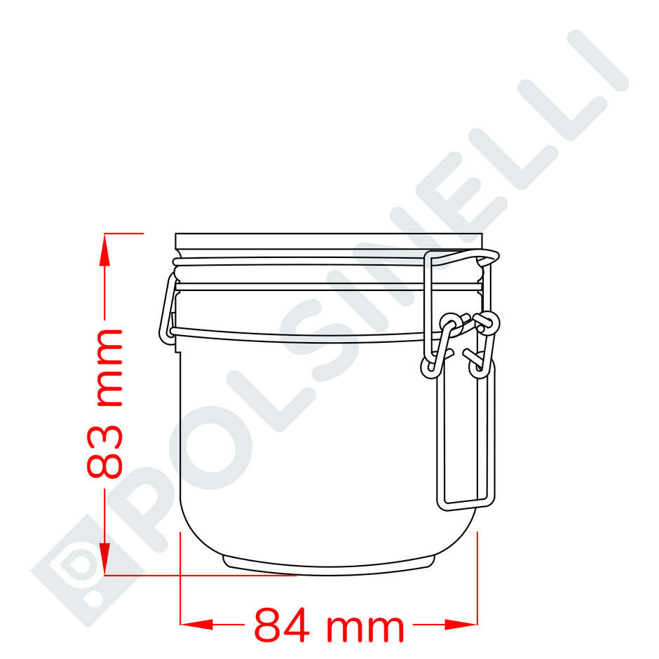 Airtight glass jar Fido 200 ml (1 piece)