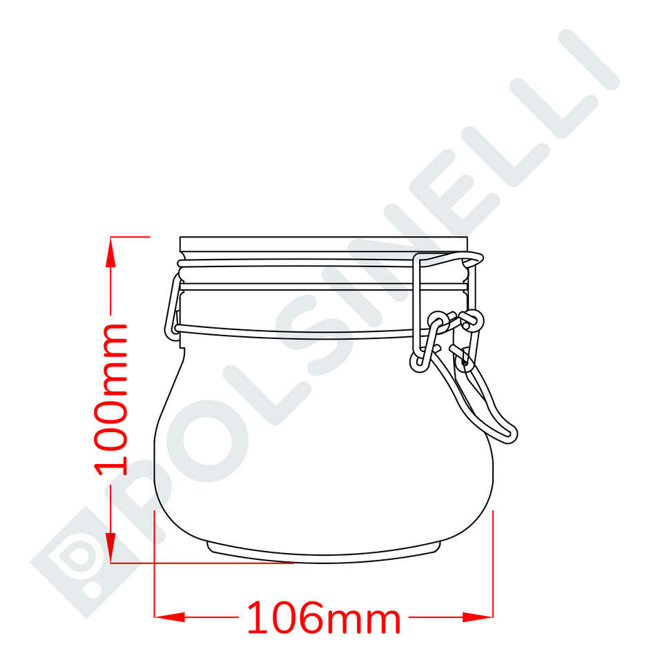 Airtight glass jar Fido 500 ml (1 piece)