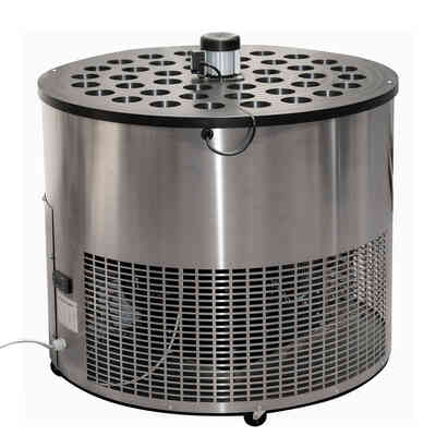 AISI 304 stainless steel freezer for bottle necks 40 positions