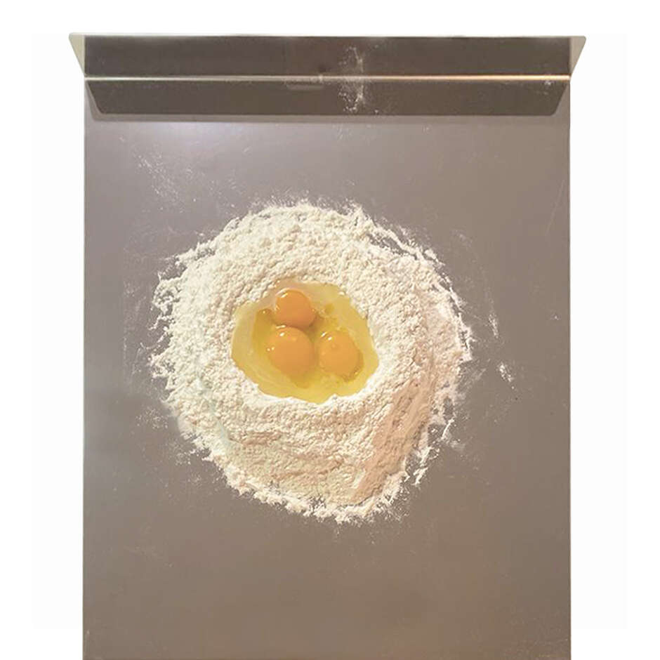 AISI 304 stainless steel pastry board with riser - 30x50 cm