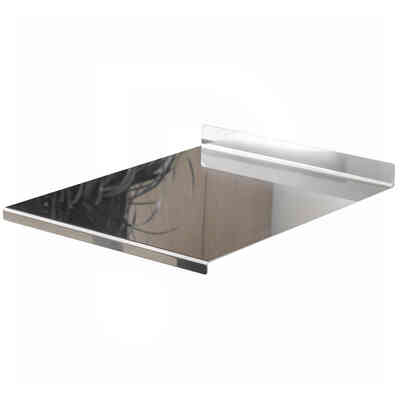 AISI 304 stainless steel pastry board with riser - 50x50 cm