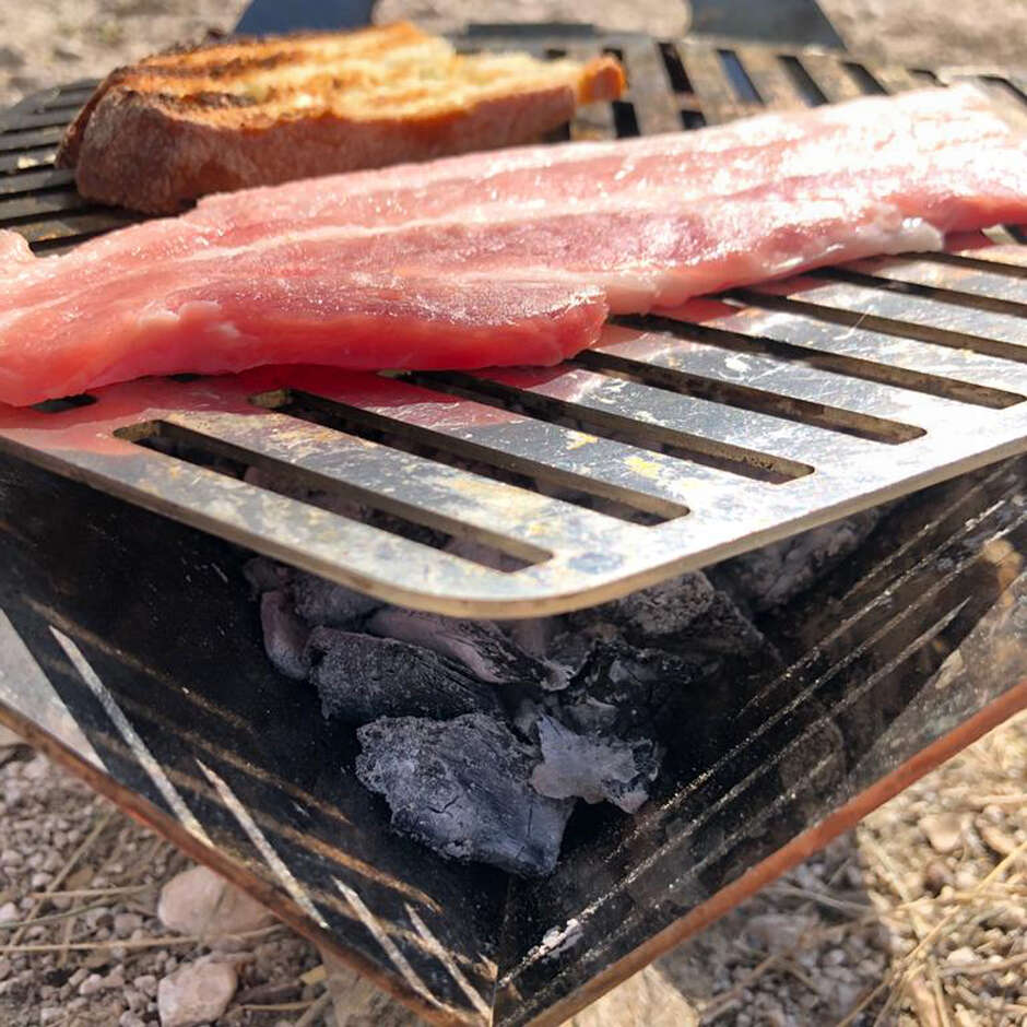 AISI 304 stainless steel portable camping barbecue