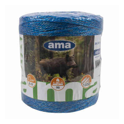 Alambre azul electrificado para cercados con conductores de cobre 3x Ø 0,25 mm - 400 m