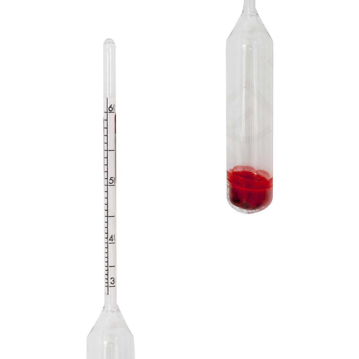 Ulisem Alcoomètre 3pcs avec thermomètre Alcoomètre Teneur en alcool 0-40,  40-70, 70-100 Vol