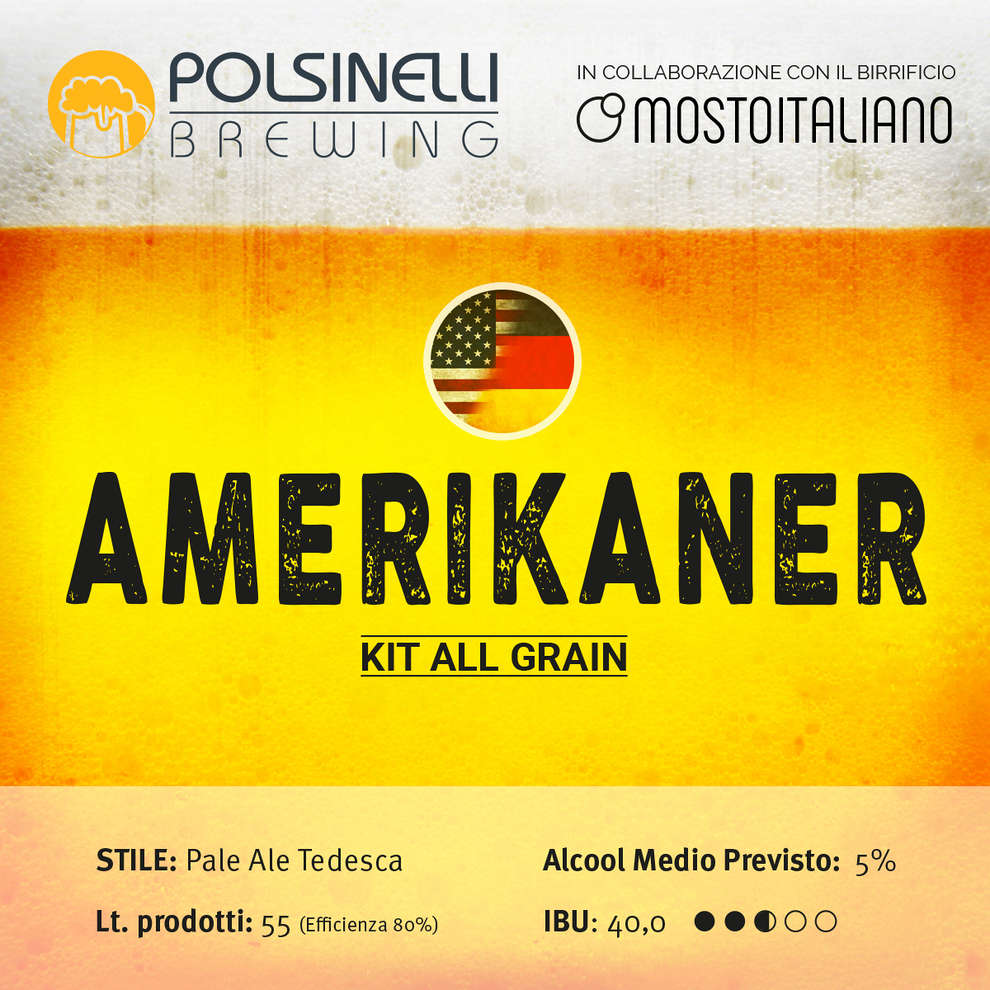 All grain Kit Amerikaner for 55 L - German Pale Ale