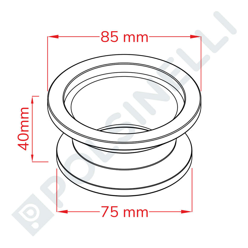 Réduction Inox Garolla 60 x 50