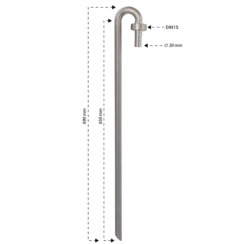 Anti-splash Edelstahlrohr